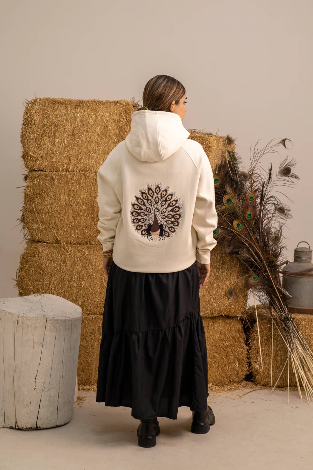 Choco Graphic Embroided Hoodie